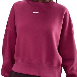Nike Women's Pink Crewneck Sweatshirt